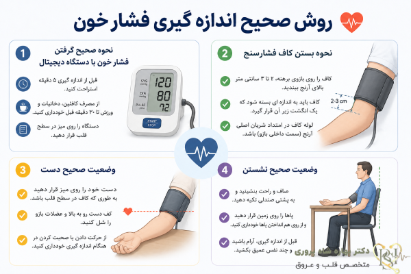 نحوه اندازه گیری فشارخون