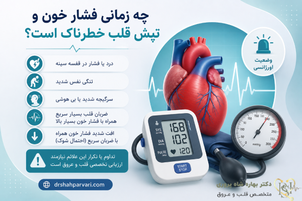 فشار خون و تپش قلب خطرناک است؟