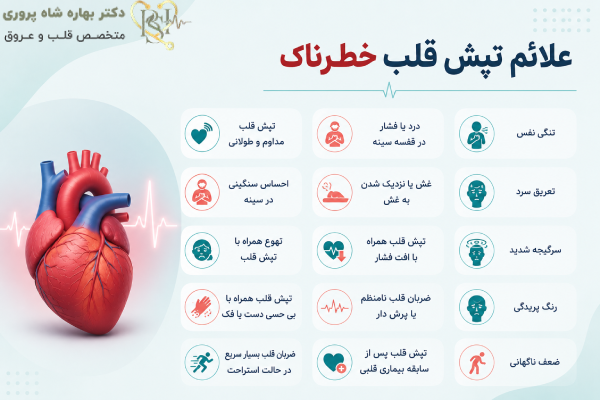 علائم تپش قلب خطرناک