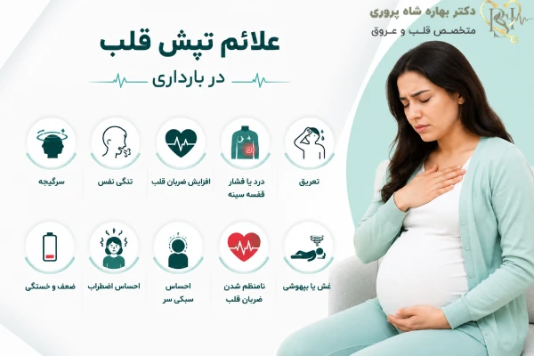 علائم تپش قلب در بارداری